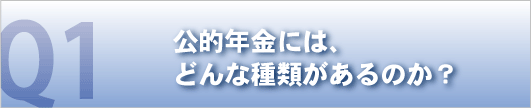 公的年金にはどんな種類があるのか？